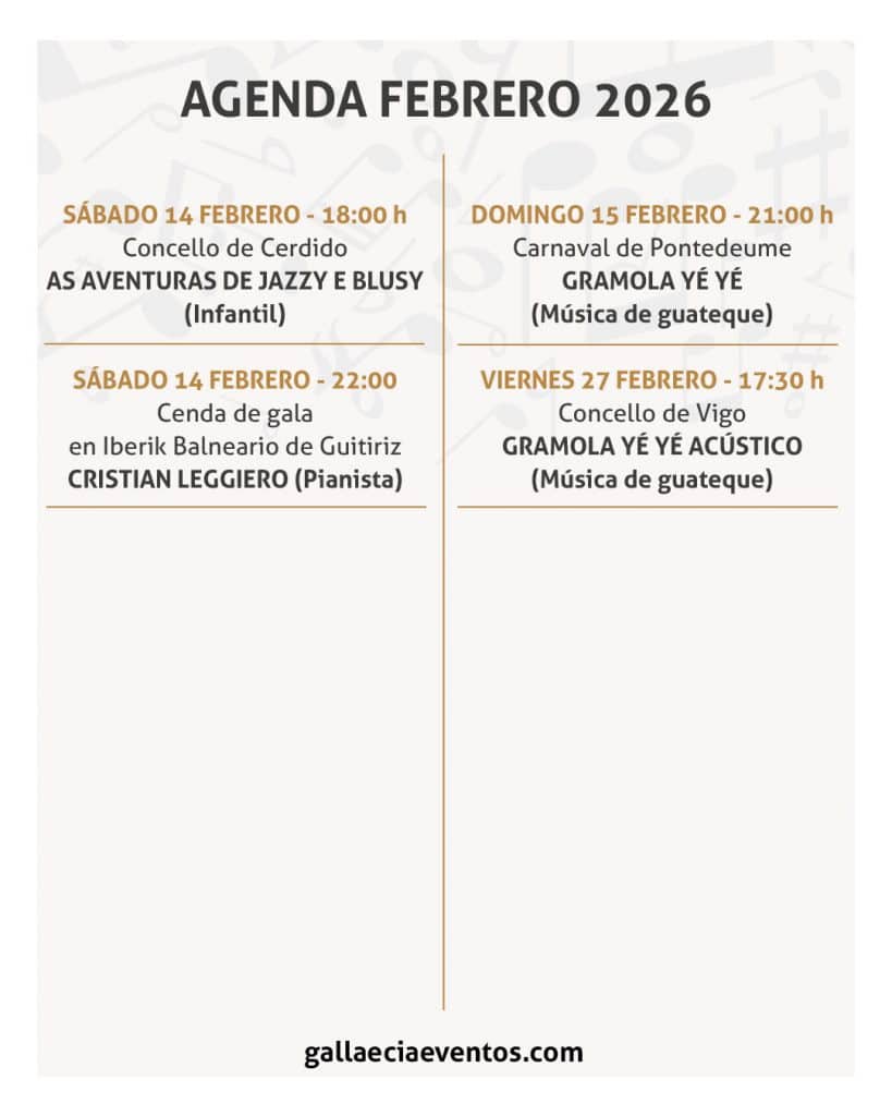 AGENDA FEBRERO 2026